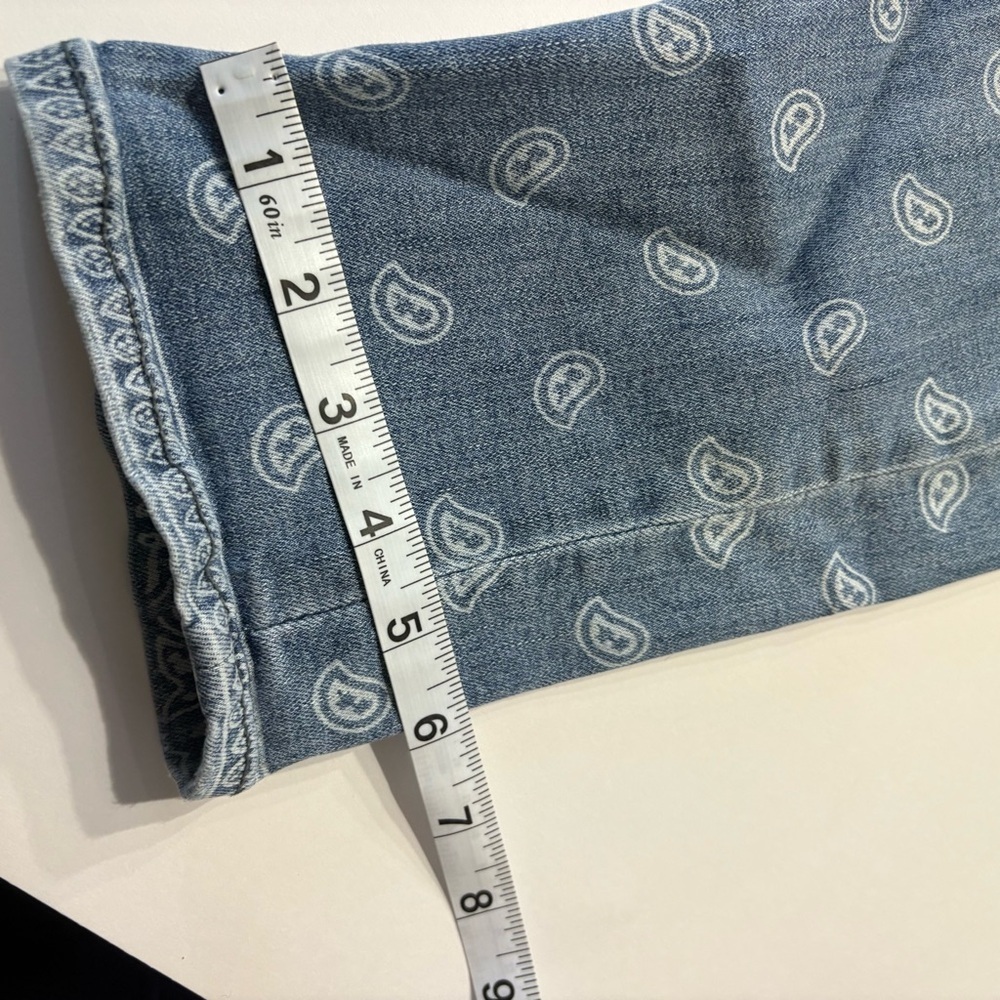 Liverpool Bandana Print Jeans | Paisley Patchwork Denim | Size 6 - Picture 11 of 13